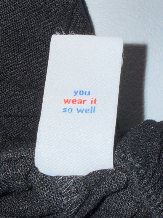 Old Navy Taylor Wide Leg Pants Medium Extra High Rise Linen Blend Black - Picture 8 of 9